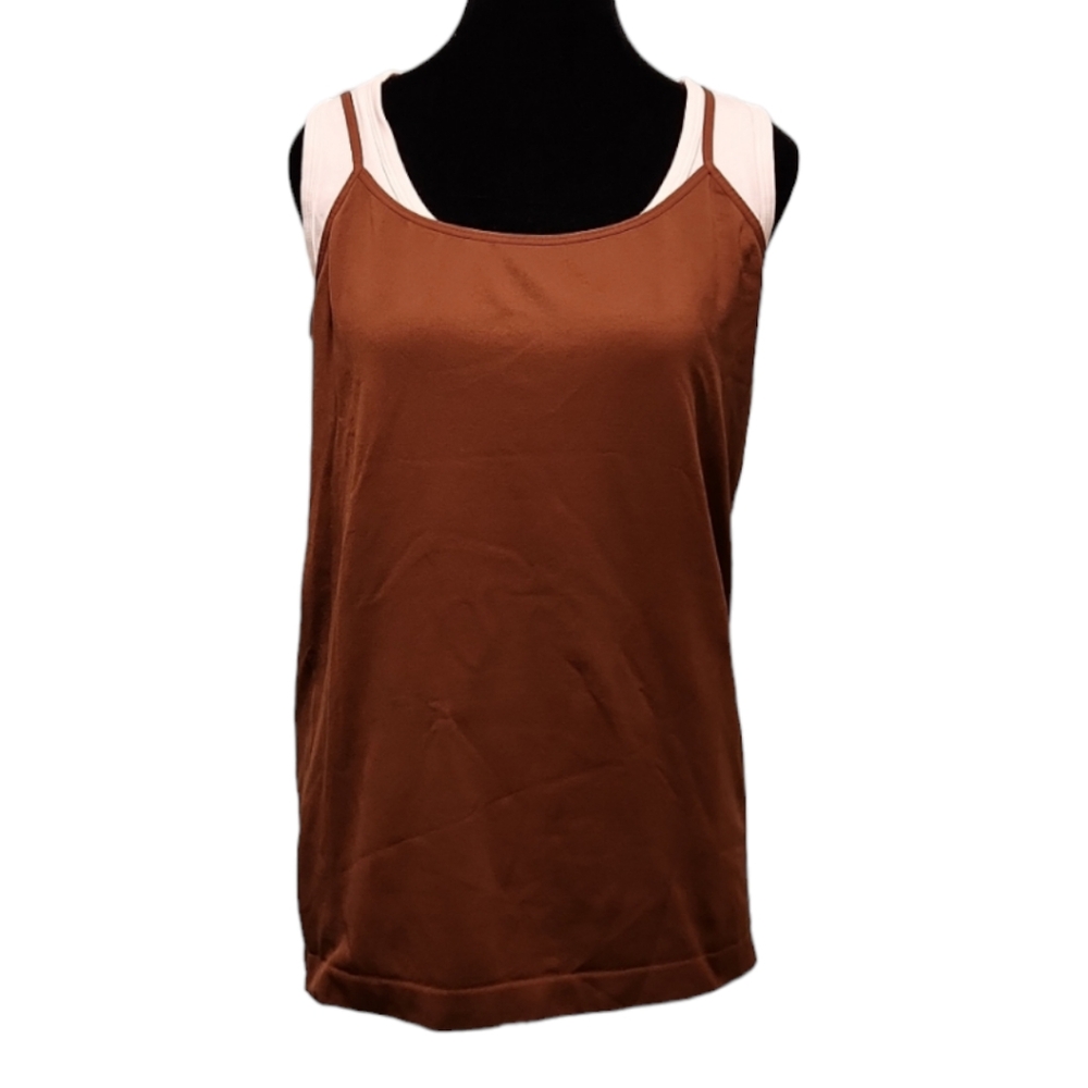 🔖3 For $10 🛍 Cato - brown tank top 18/20